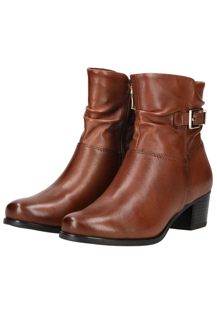 Caprice Stiefelette Leder Cognac Warmfutter