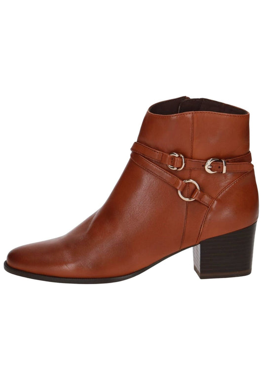 Caprice Stiefelette Leder Cognac Warmfutter