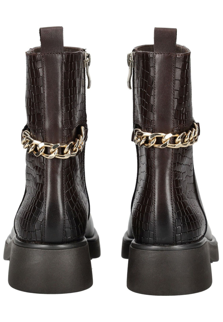 Caprice Stiefelette Leder Dunkelbraun Warmfutter