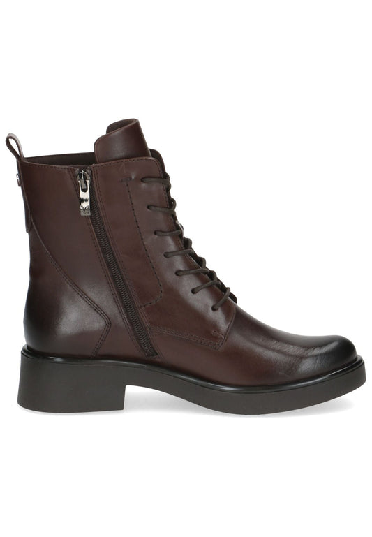 Caprice Stiefelette Leder Dunkelbraun Warmfutter