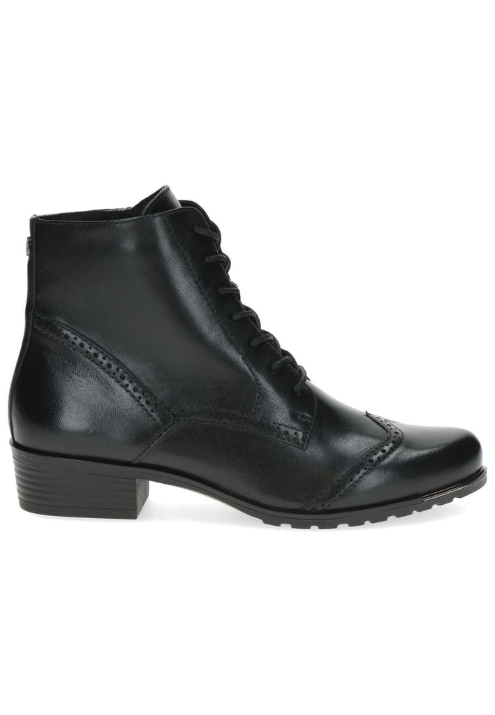 Caprice Stiefelette Leder Schwarz