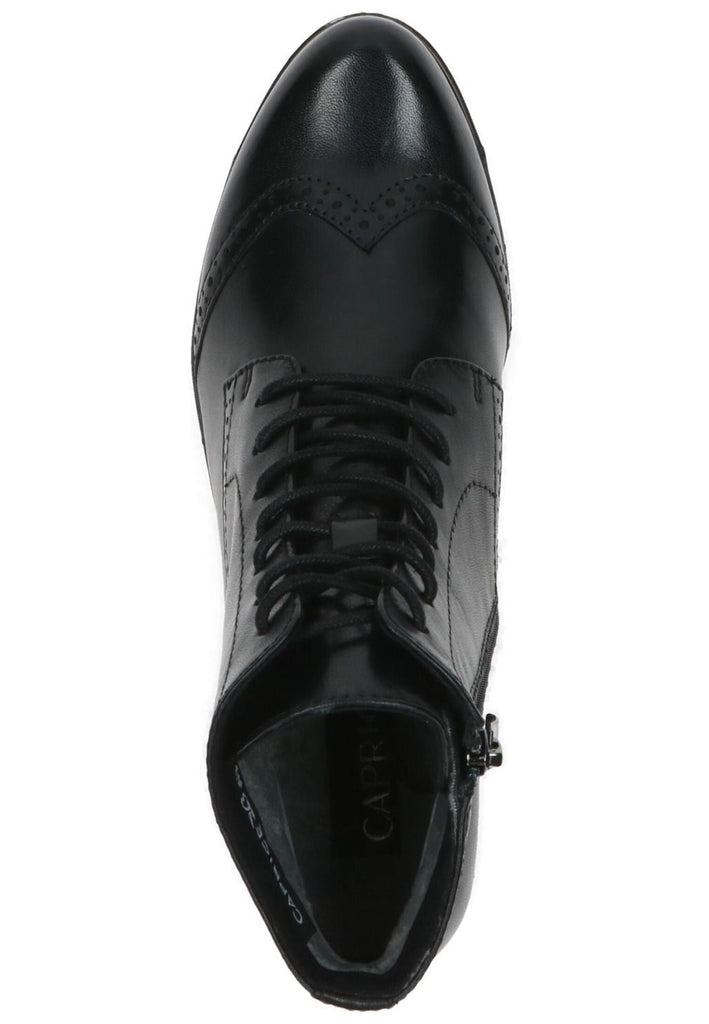 Caprice Stiefelette Leder Schwarz