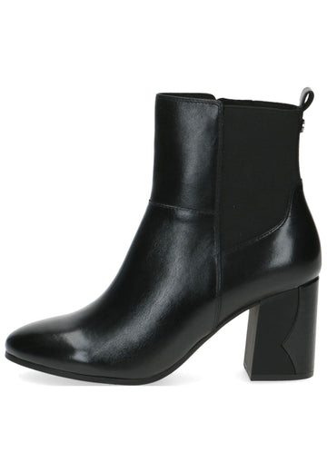 Caprice Stiefelette Leder Schwarz
