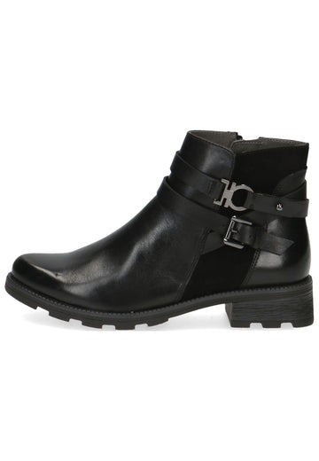 Caprice Stiefelette Leder Schwarz