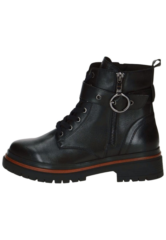 Caprice Stiefelette Leder Schwarz