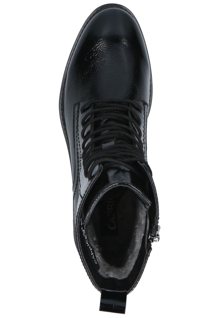 Caprice Stiefelette Leder Schwarz Lack