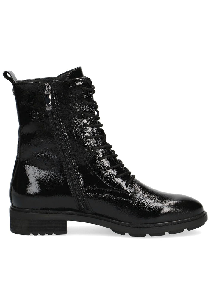 Caprice Stiefelette Leder Schwarz Lack