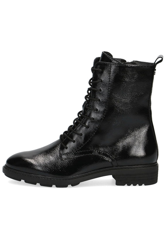 Caprice Stiefelette Leder Schwarz Lack