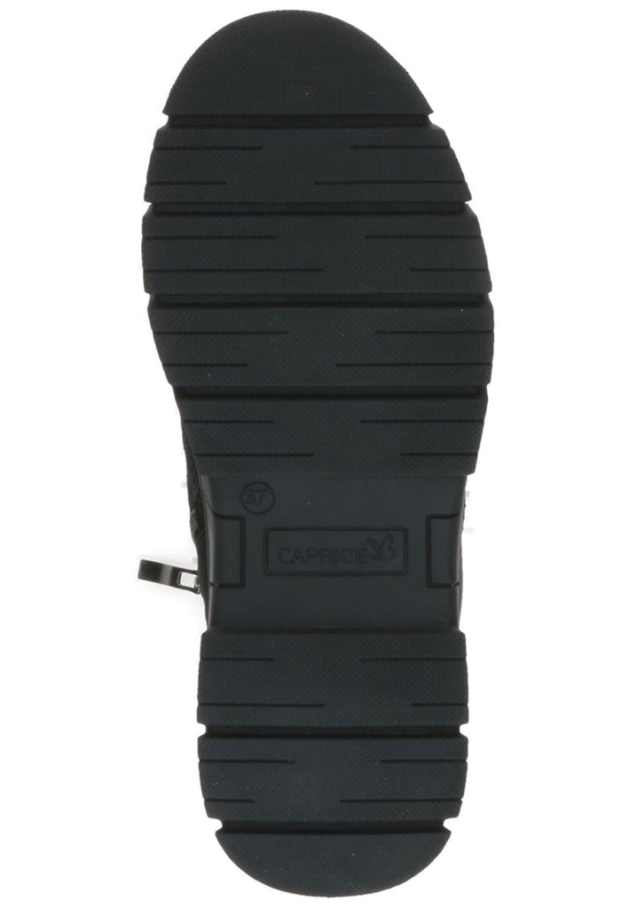 Caprice Stiefelette Leder Schwarz/Schwarz Warmfutter