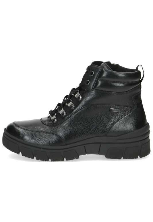 Caprice Stiefelette Leder Schwarz Warmfutter