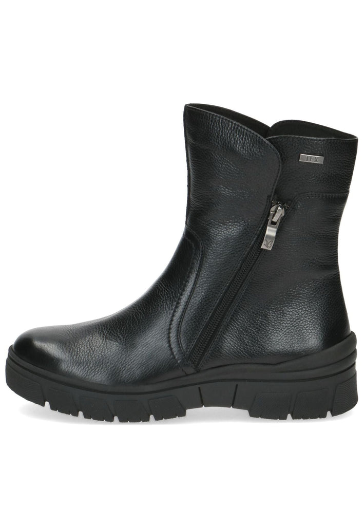 Caprice Stiefelette Leder Schwarz Warmfutter