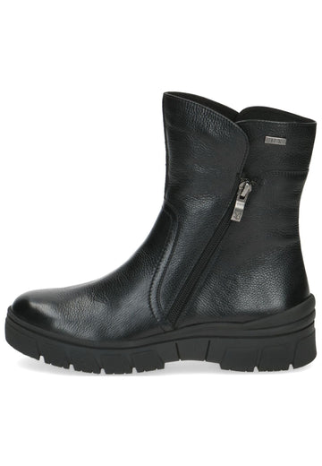 Caprice Stiefelette Leder Schwarz Warmfutter