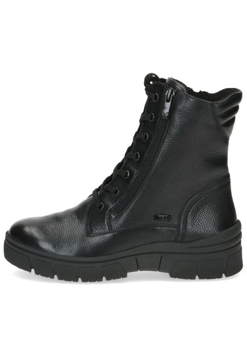Caprice Stiefelette Leder Schwarz Warmfutter