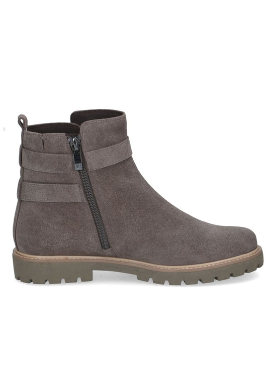 Caprice Stiefelette Leder Taupe
