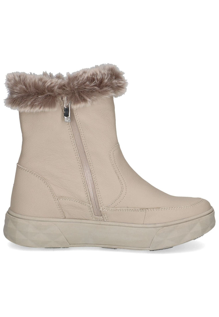 Caprice Stiefelette Leder/Textil Beige Warmfutter