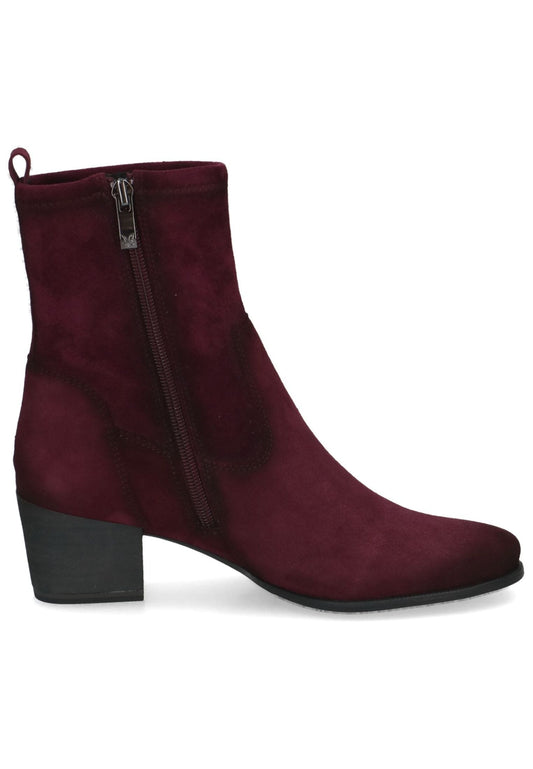 Caprice Stiefelette Leder/Textil Bordeaux
