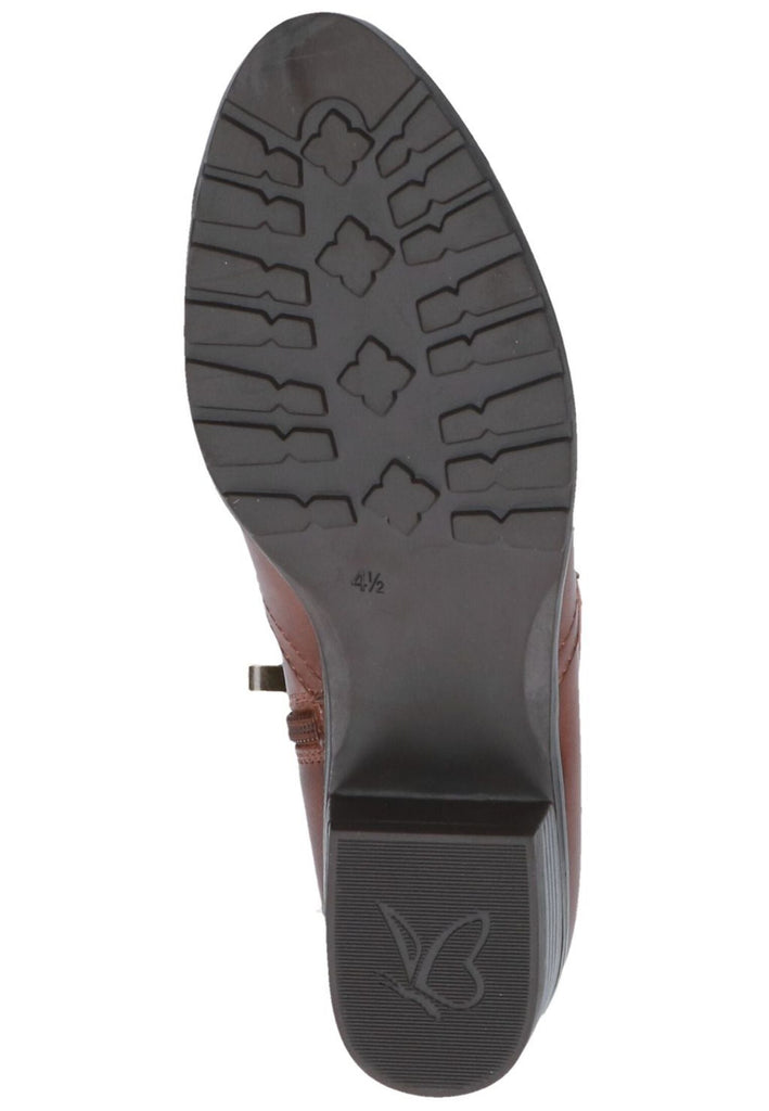 Caprice Stiefelette Leder/Textil Cognac Warmfutter
