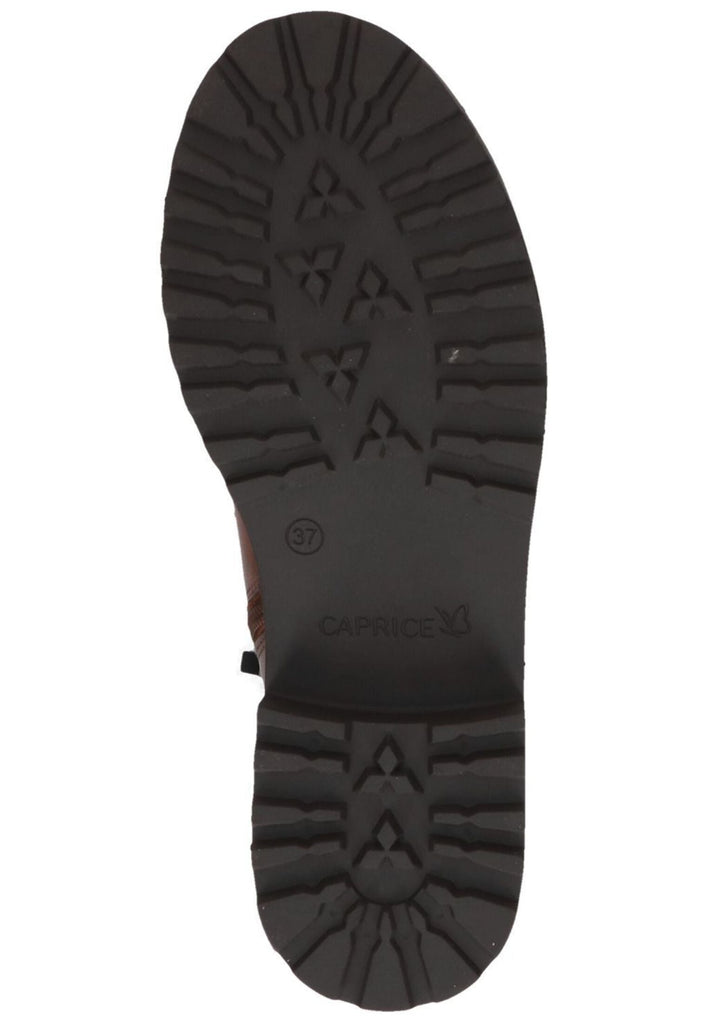 Caprice Stiefelette Leder/Textil Cognac Warmfutter
