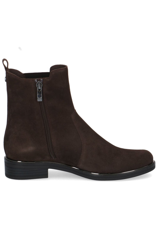 Caprice Stiefelette Leder/Textil Dunkelbraun