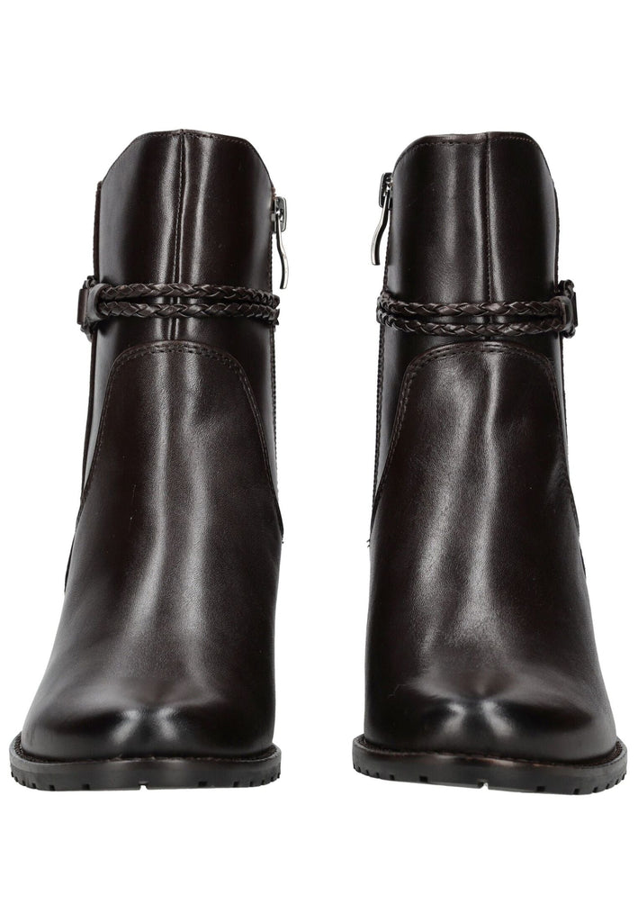 Caprice Stiefelette Leder/Textil Dunkelbraun Warmfutter