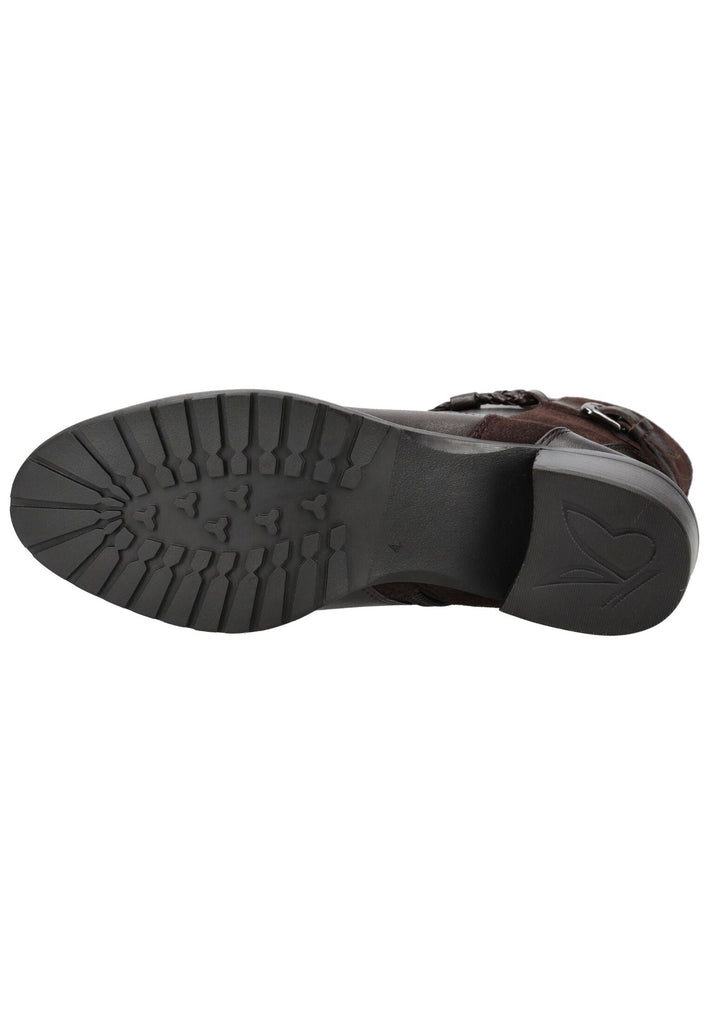 Caprice Stiefelette Leder/Textil Dunkelbraun Warmfutter
