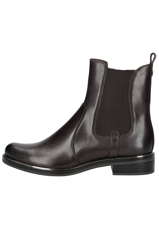 Caprice Stiefelette Leder/Textil Dunkelbraun Warmfutter