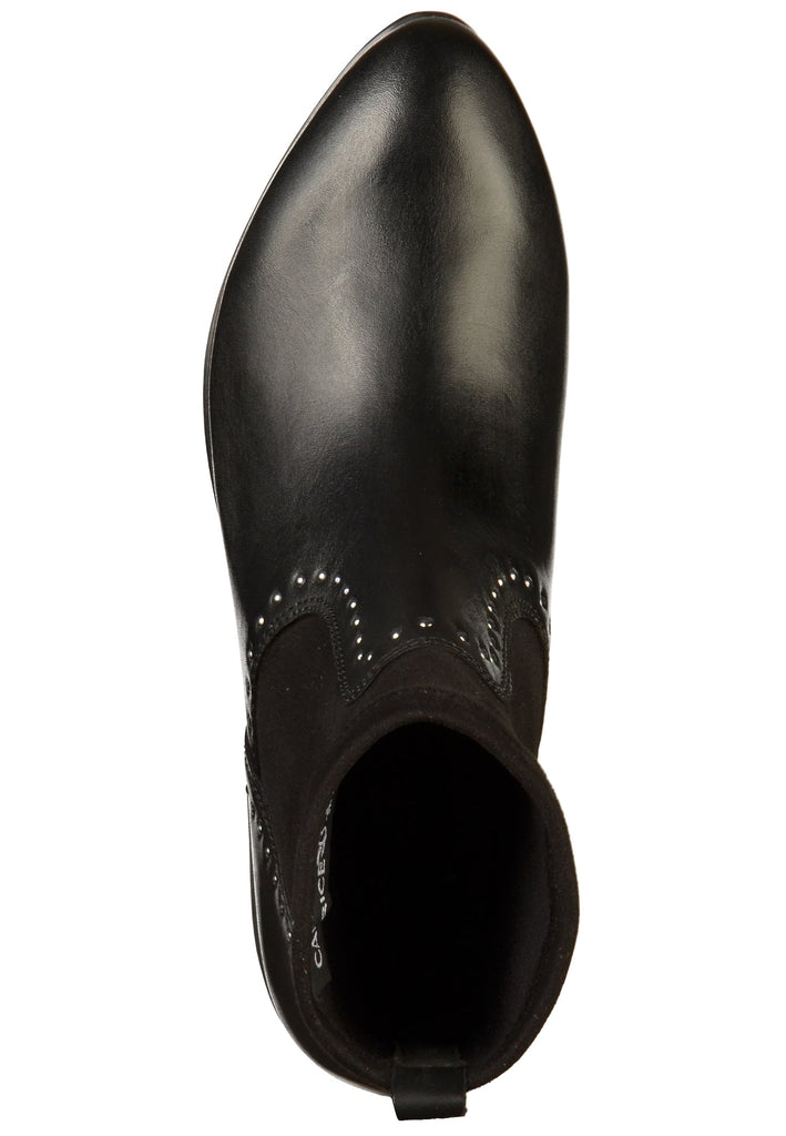 Caprice Stiefelette Leder/Textil Schwarz