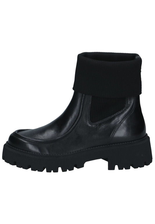 Caprice Stiefelette Leder/Textil Schwarz
