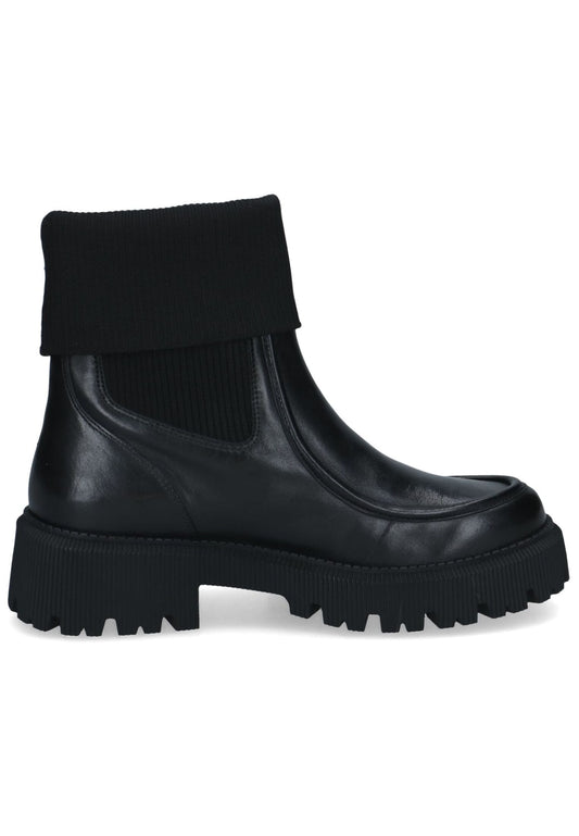 Caprice Stiefelette Leder/Textil Schwarz
