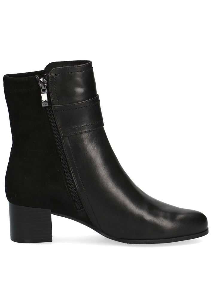 Caprice Stiefelette Leder/Textil Schwarz Kombi