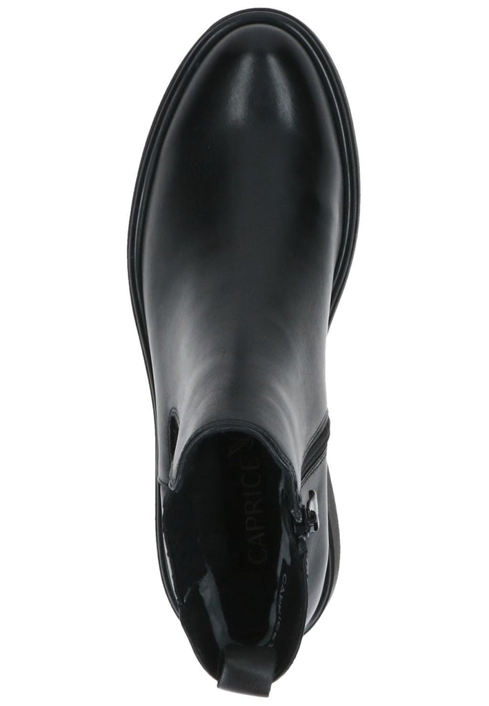 Caprice Stiefelette Leder/Textil Schwarz Warmfutter