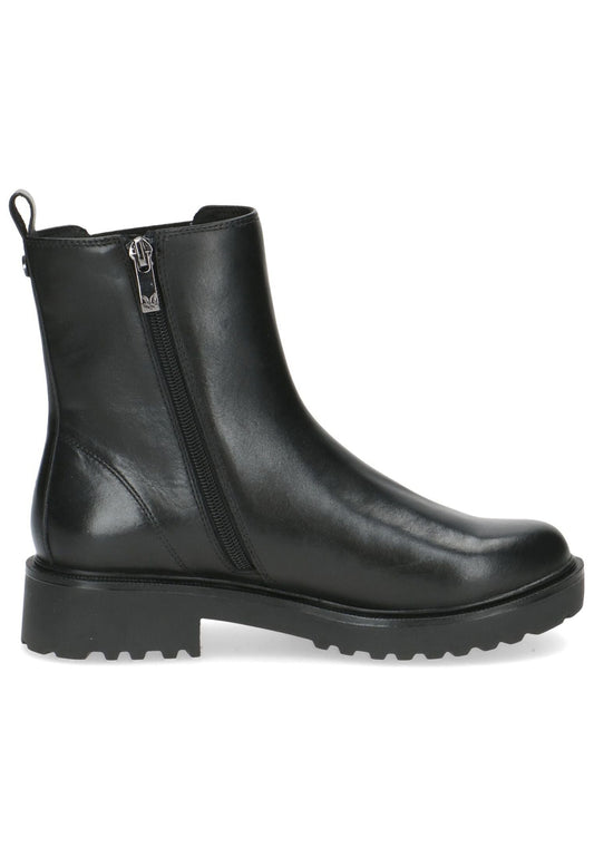Caprice Stiefelette Leder/Textil Schwarz Warmfutter