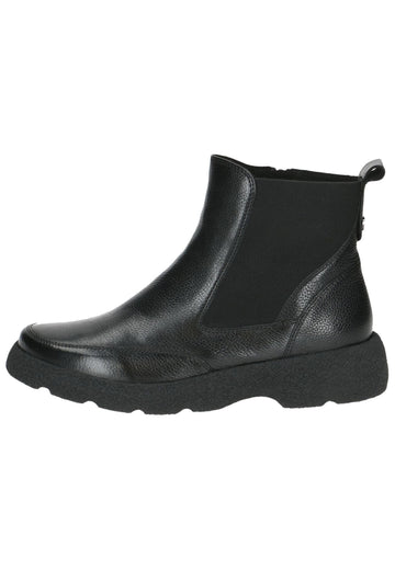 Caprice Stiefelette Leder/Textil Schwarz Warmfutter