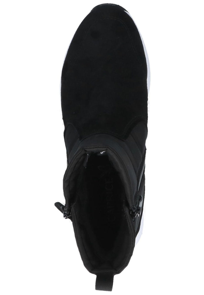 Caprice Stiefelette Leder/Textil Schwarz Warmfutter