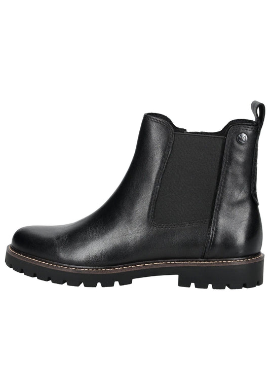 Caprice Stiefelette Leder/Textil Schwarz Warmfutter