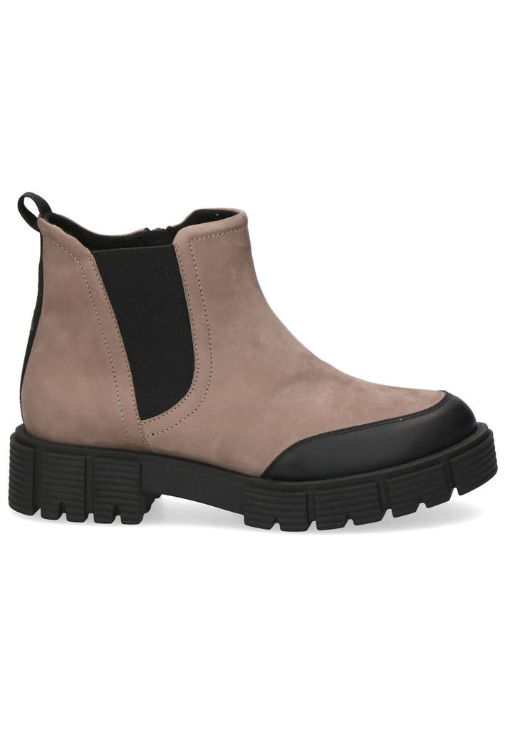 Caprice Stiefelette Leder/Textil Taupe
