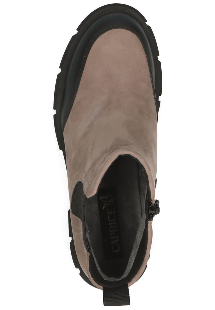 Caprice Stiefelette Leder/Textil Taupe
