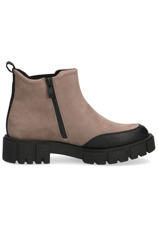 Caprice Stiefelette Leder/Textil Taupe