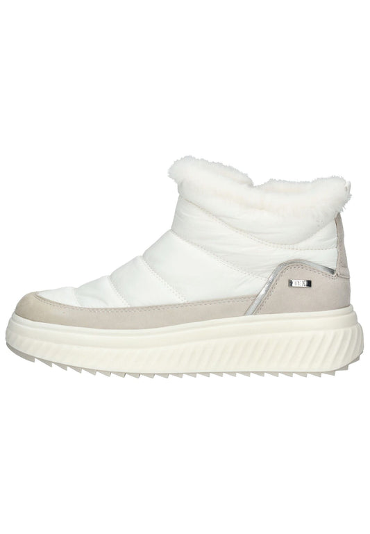 Caprice Stiefelette Leder/Textil Weiß Warmfutter