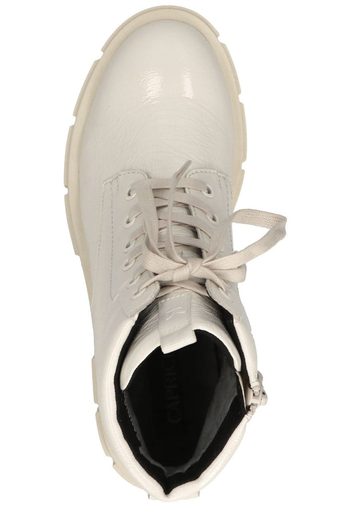 Caprice Stiefelette Leder Weiß Lack