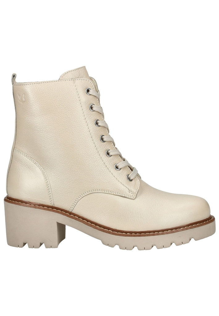 Caprice Stiefelette Leder Weiß Warmfutter