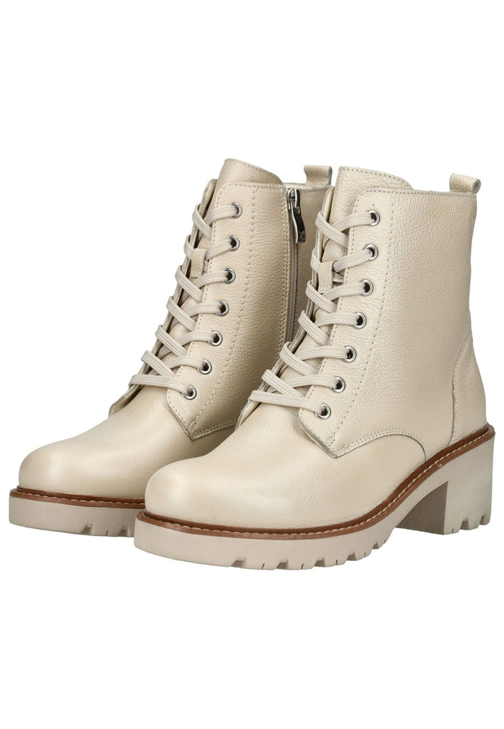 Caprice Stiefelette Leder Weiß Warmfutter