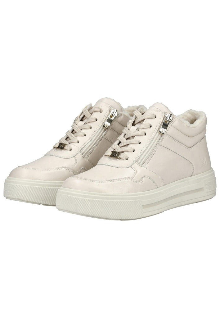 Caprice Stiefelette Leder Weiß Warmfutter