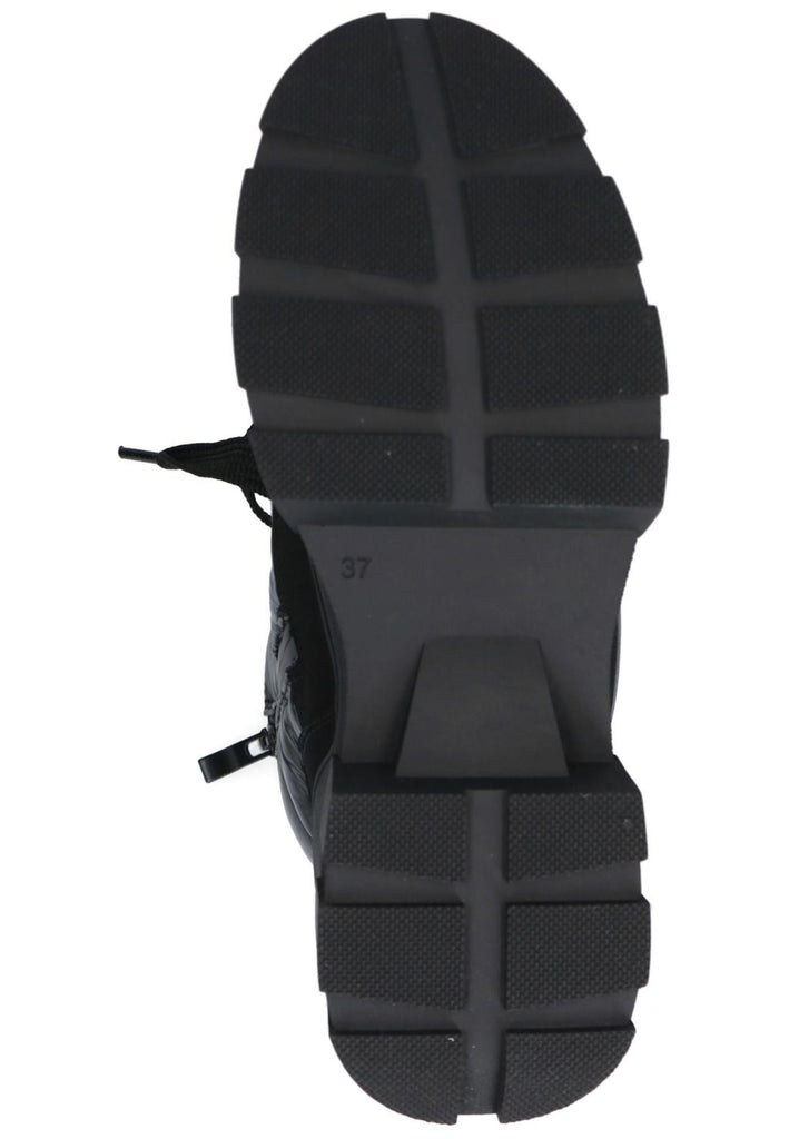 Caprice Stiefelette Lederimitat Schwarz Warmfutter