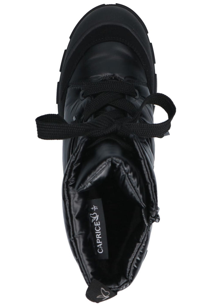 Caprice Stiefelette Lederimitat Schwarz Warmfutter