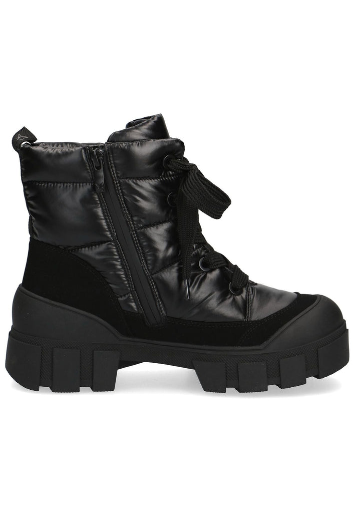 Caprice Stiefelette Lederimitat Schwarz Warmfutter