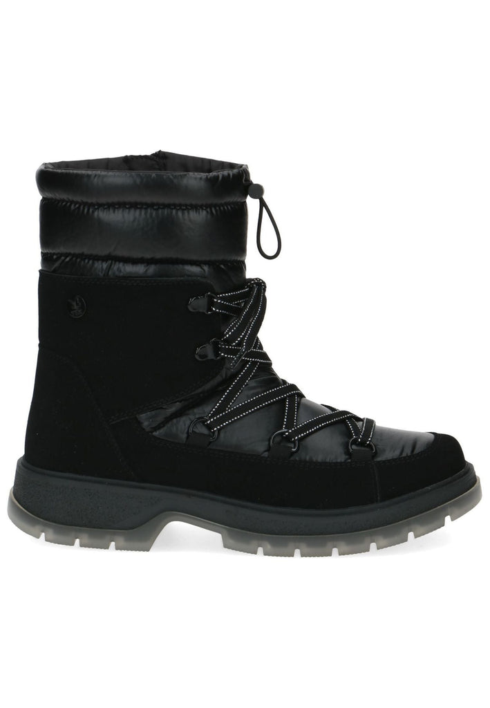 Caprice Stiefelette Lederimitat Schwarz Warmfutter