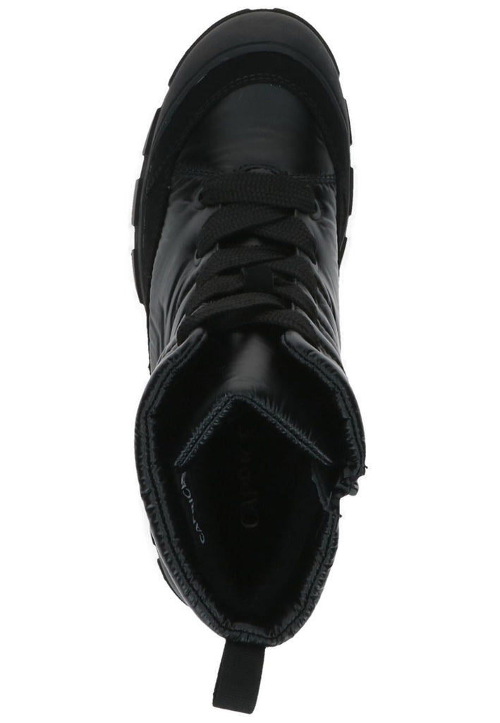 Caprice Stiefelette Lederimitat/Textil Schwarz Warmfutter