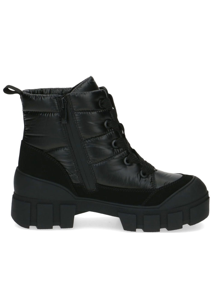 Caprice Stiefelette Lederimitat/Textil Schwarz Warmfutter