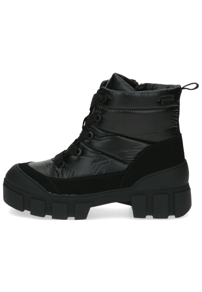 Caprice Stiefelette Lederimitat/Textil Schwarz Warmfutter